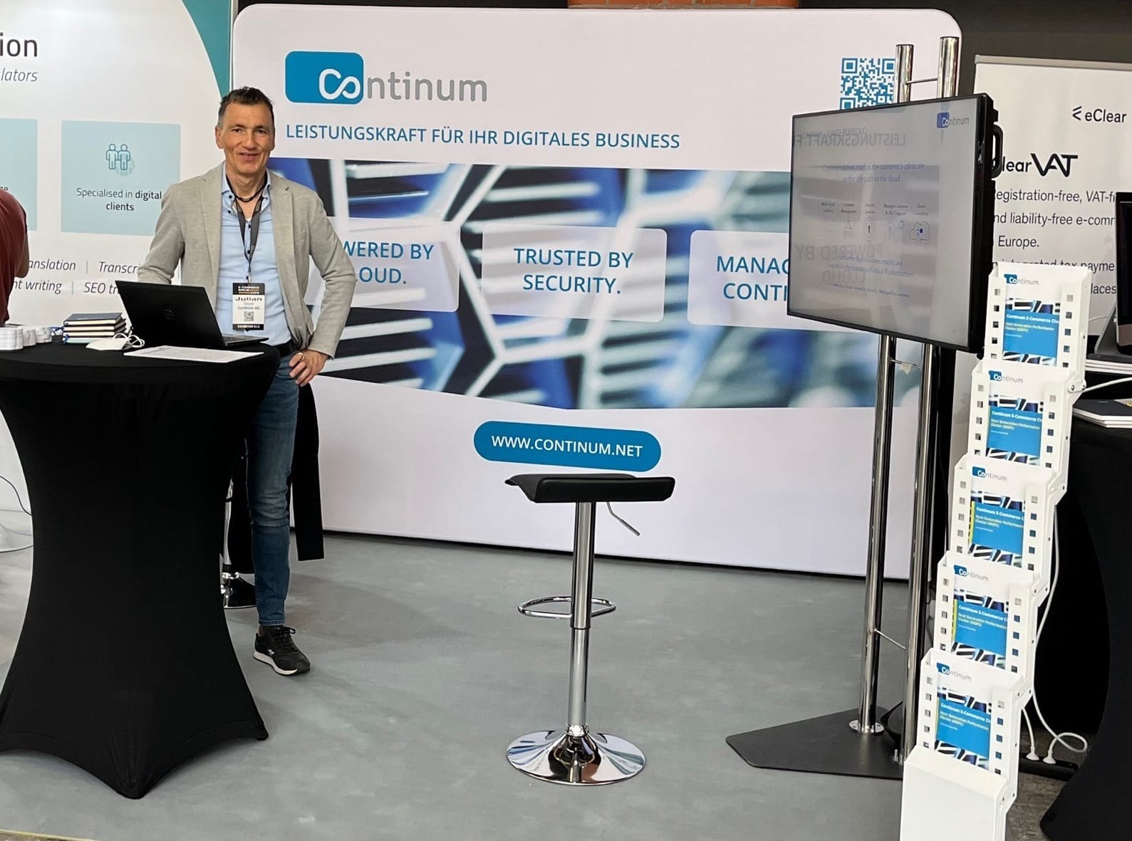 Der Cloud Services Provider Continum AG aus dem baden-württembergischen Freiburg war als Aussteller auf der E-commerce Berlin EXPO 2022.