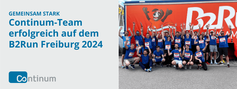 Continum-Team beim B2Run 2024 Freiburg