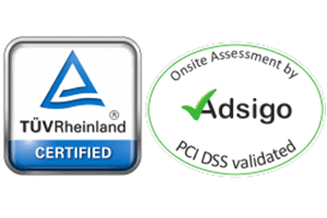 TÜV zertifiziert und PCI-DSS validated