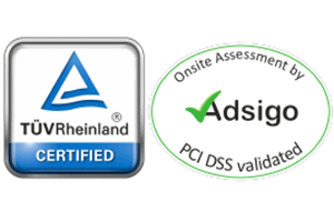 Continum ist TÜV zertifiziert und PCI-DSS validated